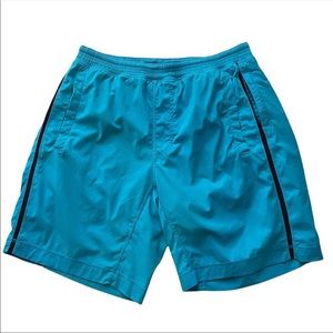 LULULEMON Pace Breaker Short 8.5" *swim- Teal Blue, Size Large, EUC